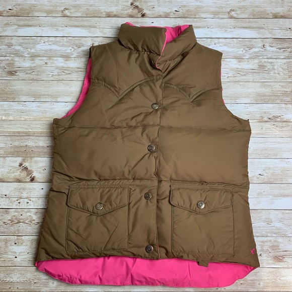 American Eagle reversible puffer vest EUC S - Picture 1 of 7